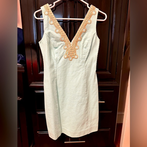 Sea blue Lilly Pulitzer shift dress - Picture 1 of 2